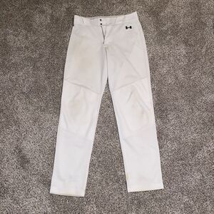 Under Armour Baseball Pants Men's Medium White Loose Fit
